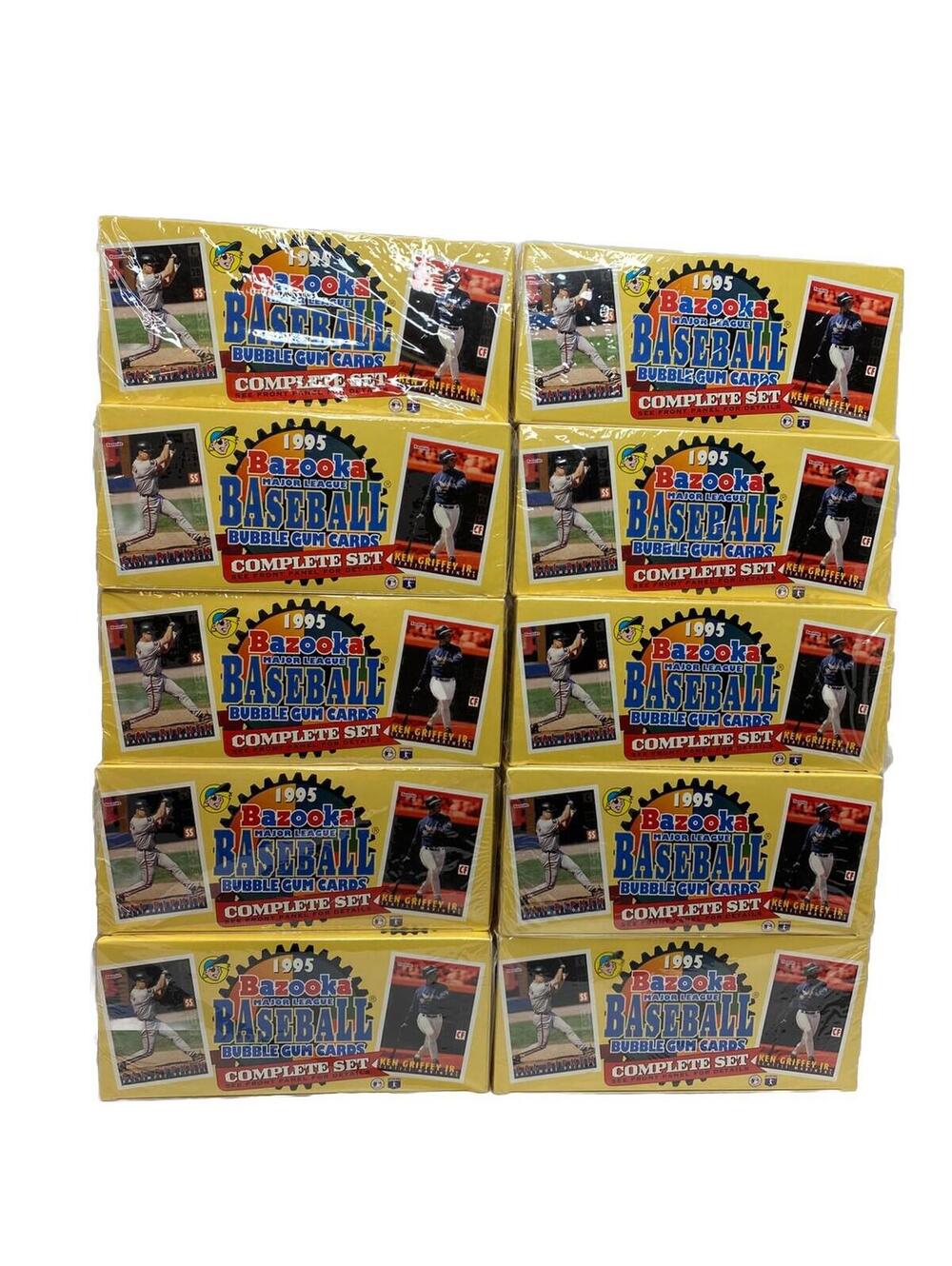 Tops 1995 Bazooka Bubble Gum Major League Baseball  Complete Lot Of 10 Sealed